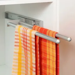 Ausziehbarer Handtuchhalter 2 Armig ARNOLD 440 mm / Aluminium