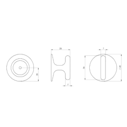 Kleiderbügel STYLLA / Chrom glänzend