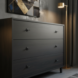 Griffknopf STYLLA / Schwarz matt