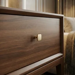 Knopfgriff LANDRA / Gebürstetes Gold