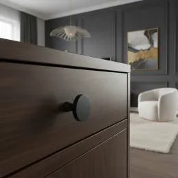 Knopfgriff MAIRA / Schwarz matt