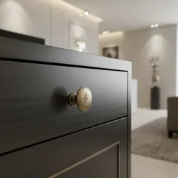 Knopfgriff MELISSA / Altmessing