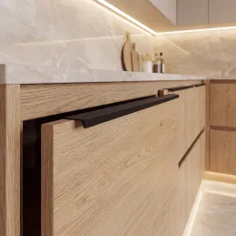 Griff für Türkante DIAZ / Schwarz matt