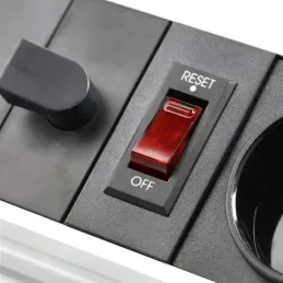 Ausziehbare Steckdose LEGIA FRENCH 2x230V + USB A-C + Licht / Weiß matt