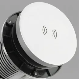 Ausziehbare Steckdose LEGIA FRENCH 2x230V + USB A-C + Licht / Weiß matt