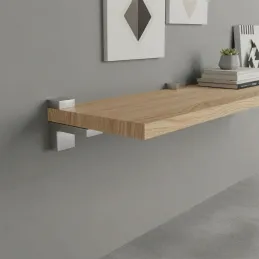 Regalhalter QUADRO / Edelstahl