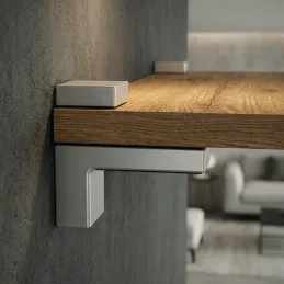 Regalhalter QUADRO / Aluminium