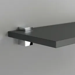 Regalhalter QUADRO Mini / Glänzendes Chrom