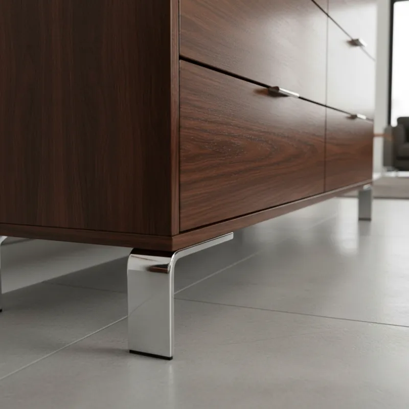 Möbelfuß SORTE / Glänzendes Chrom