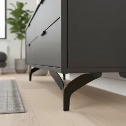 Möbelfuß DELTA / Schwarz matt