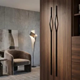 Kleiderstangen-Griff ALEA / Schwarz matt