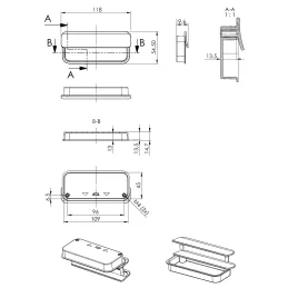 Griffmulde RAMONA / Gebürstetes Gold