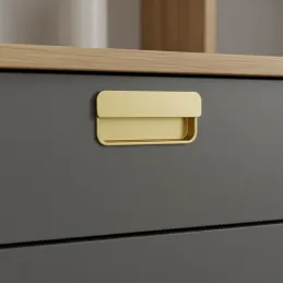 Griffmulde RAMONA / Gebürstetes Gold