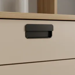 Griffmulde RAMONA / Schwarz matt