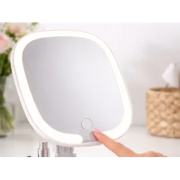 Kosmetikspiegel mit LED-Licht LIANO / Weiß