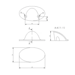 Griff LINIA / Gebürsteter Stahl
