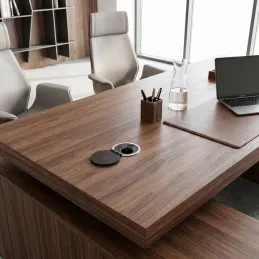 Innensteckdose für Tisch LUPO FRENCH 1x230V + USB A/C - Schwarz