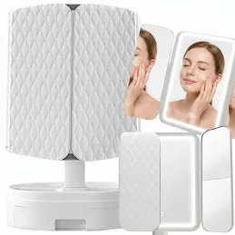 Kosmetikspiegel mit LED-Licht und Organizer MAGNA / Weiß