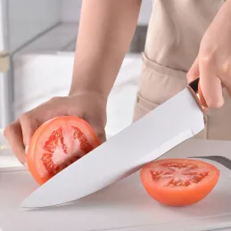Satz mit 12 Küchenbestecken und Messern mit Schere und Brett ELYS / Weiß
