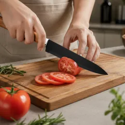 Set 5 Stück Küchenmesser mit Schäler ALIA / Schwarz