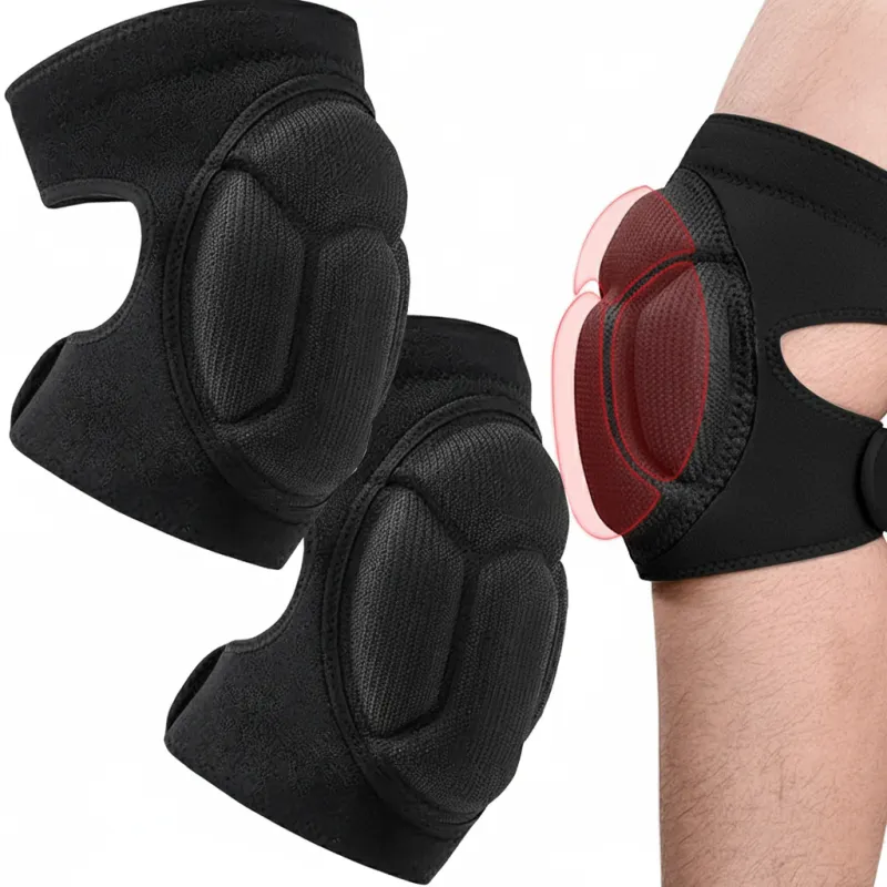 Arbeits-Knieschützer aus Schaumstoff / Schwarz