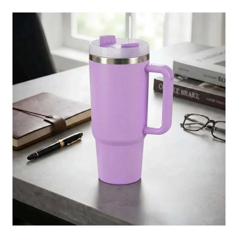 Thermo-Becher für Getränke TROPHY 1200 ml / Lila