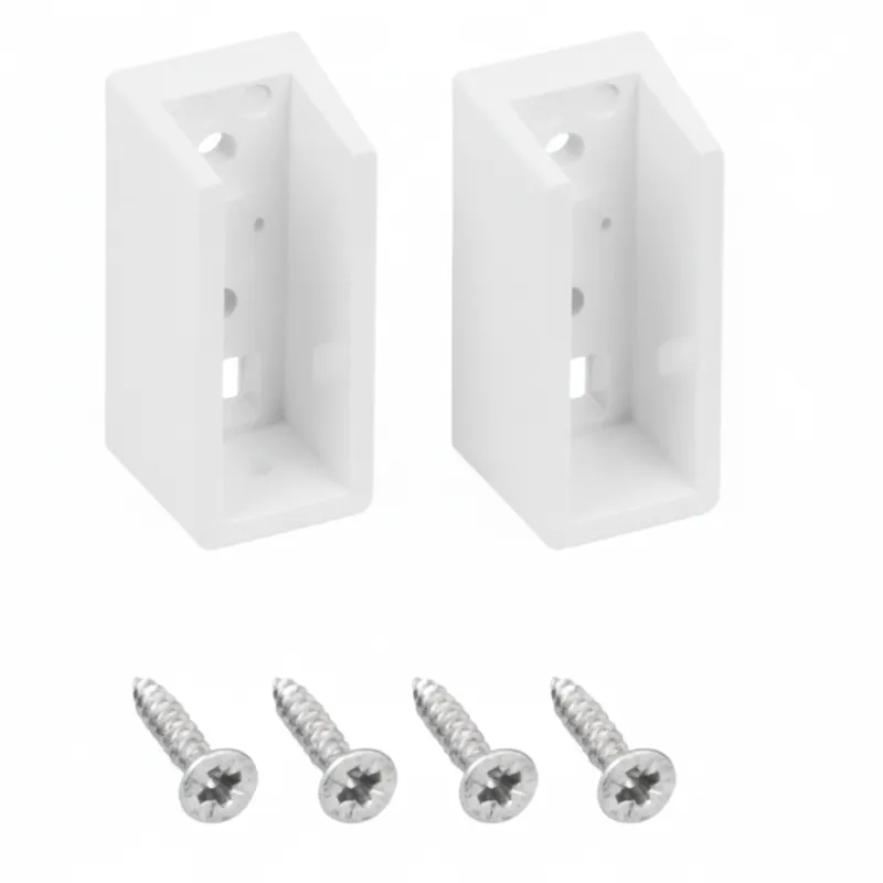 Satz Endstücke für LED-Kleiderstange / Weiß