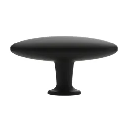 Griff ALFREDO Knopf / Schwarz matt