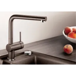 Blanco LINUS Silgranit Batterie / Schwarz matt
