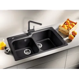 Blanco LINUS Silgranit Batterie / Schwarz matt
