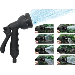 Bewässerungs-Flexi-Gartenschlauch mit Gießaufsatz / Schwarz