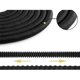 Bewässerungs-Flexi-Gartenschlauch mit Gießaufsatz / Schwarz