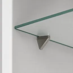 Regalträger für Glas mit Dichtung ELO D5 / Nickel - 10 Stück