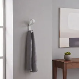 Luxuriöser Kleiderhaken DROP / Weiß matt