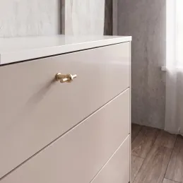 Knopfgriff MAREA / Gebürstetes Gold