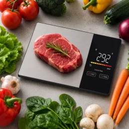 Küchen-Digitalwaage mit FIT BODY App / Schwarz