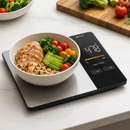 Küchen-Digitalwaage mit FIT BODY App / Schwarz