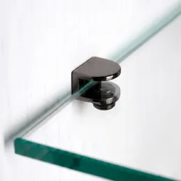 Halterung für Glasablage MELIA - 10 Stück / Schwarzes Nickel