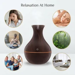 LED Aroma-Diffusor AROMA / Dunkle Walnuss