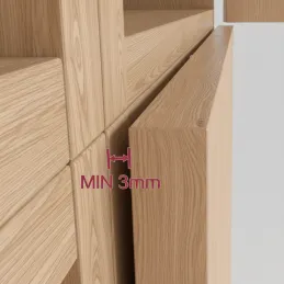 Piest für grifflose Türöffnung MOVE Mini / Schwarz