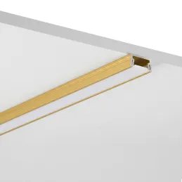 Aluminiumleiste ZARIA für LED-Beleuchtung mit milchiger Abdeckung / Gold