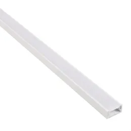 Aluminiumleiste ZARIA für LED-Beleuchtung mit milchiger Abdeckung / Weiß matt