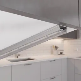 Aluminiumleiste ZARIA für LED-Beleuchtung mit transparenter Abdeckung / Aluminium