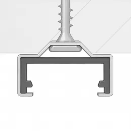 Befestigung des LED-Profils ZARIA / Edelstahl