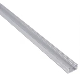 Satz 1m Profil ZARIA für LED-Beleuchtung mit transparenter Abdeckung, Endkappen und Befestigung / Aluminium