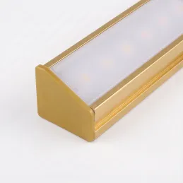 Jetzt 2 Stück Endkappen für das Eck-LED-Profil ZARIA - ohne Loch / Gold