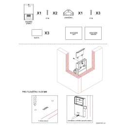 Elektrisches Chip-Schloss / Schwarz