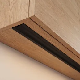 ZARIA Aluminium-Abdeckleiste für LED-Beleuchtung mit schwarzer Abdeckung / Schwarz matt