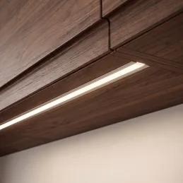 ZARIA-Aluminium-Abdeckleiste für LED-Beleuchtung mit milchiger Abdeckung / Aluminium