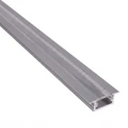 Aluminium-Abdeckleiste ZARIA für LED-Beleuchtung mit transparenter Abdeckung / Aluminium